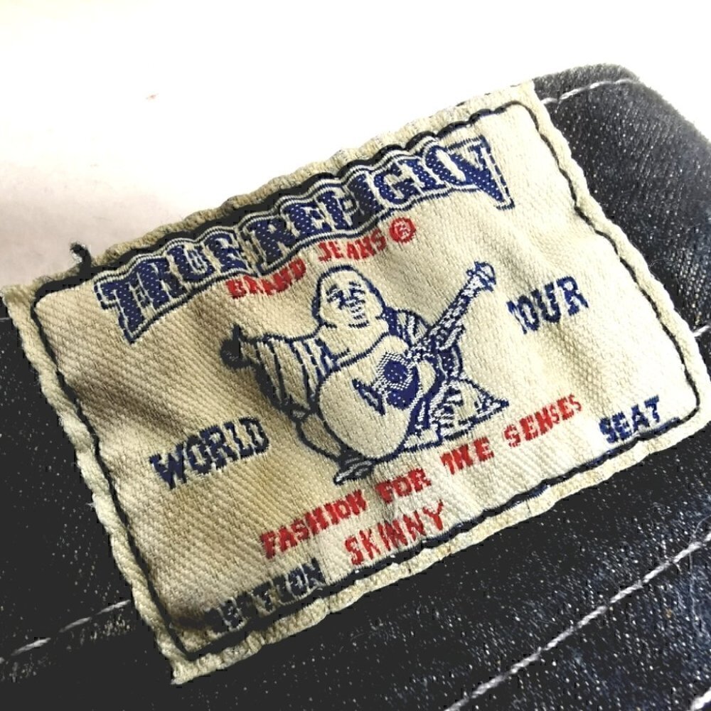 True Religion Women's 25 Distressed USA Stretch Flexible Cotton WLH599X54 Jeans - Picture 13 of 16